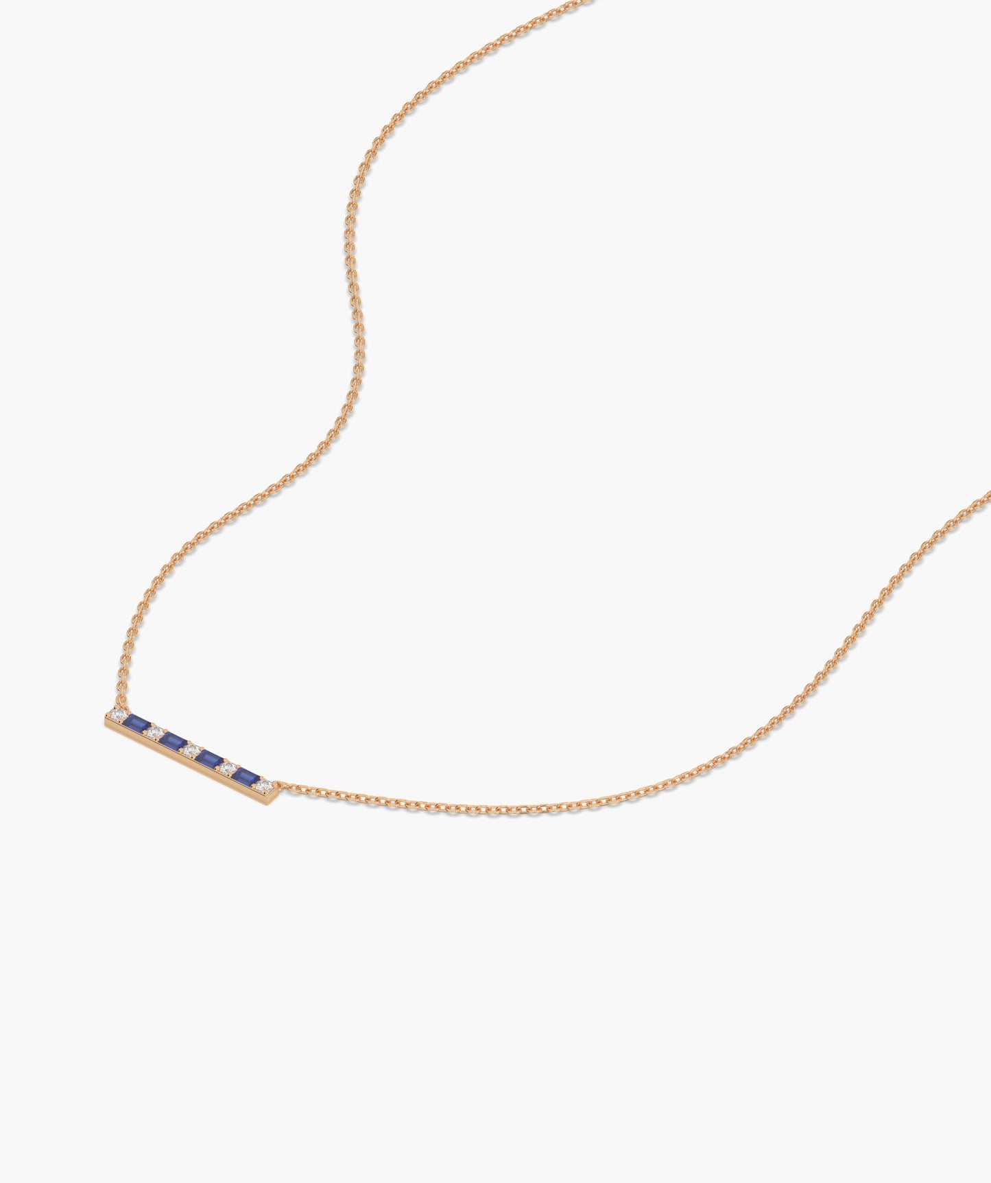 Fancy Bar Style Gold Necklace