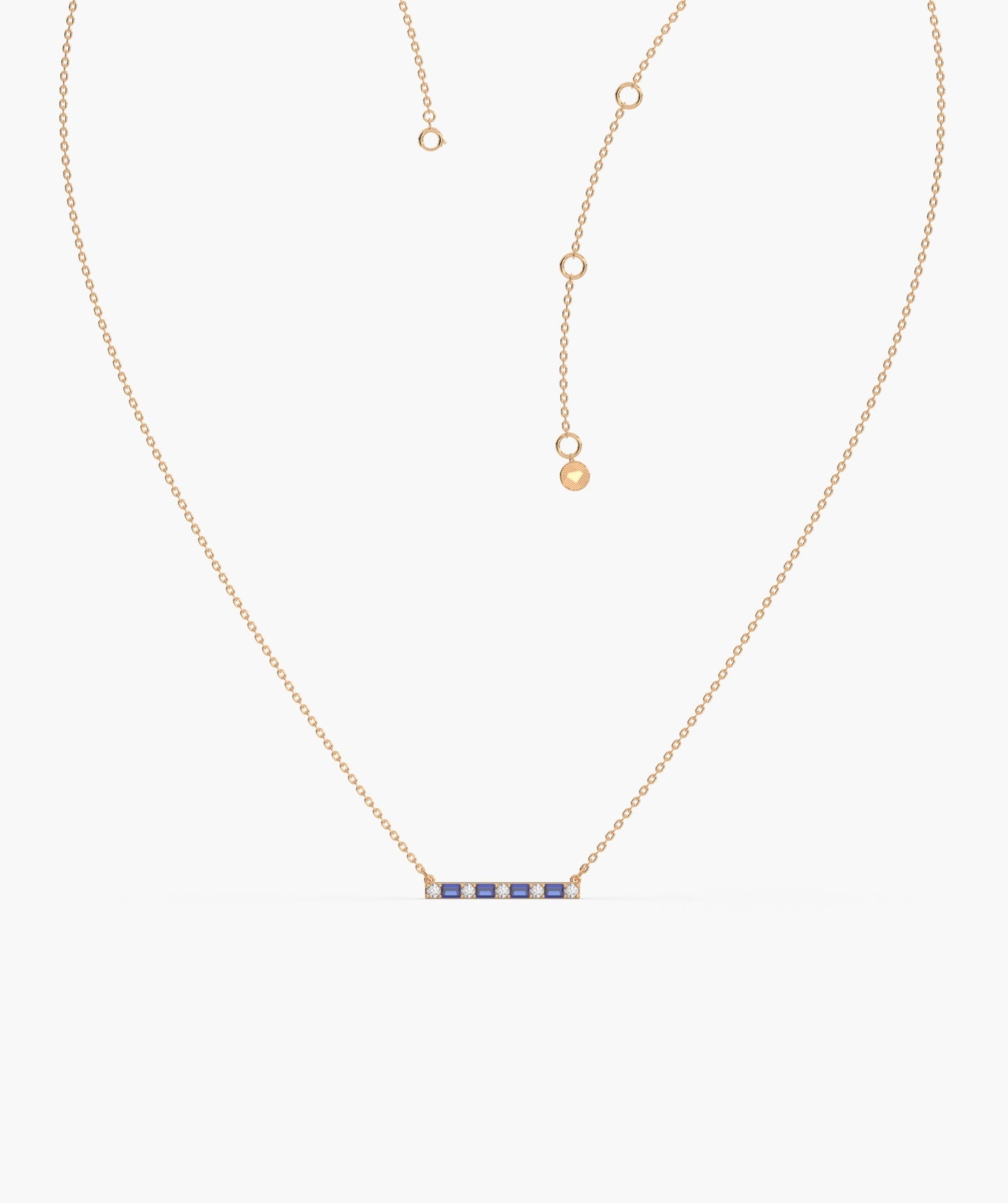 Fancy Bar Style Gold Necklace