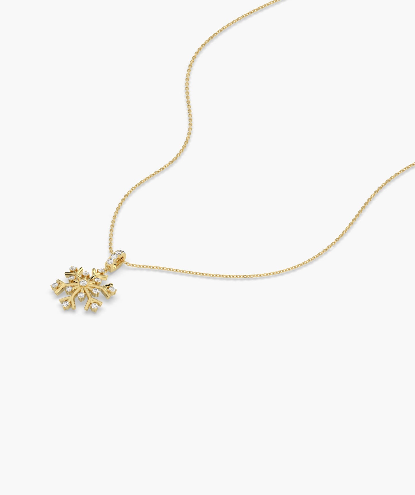 Celestial Snow Diamond Necklace