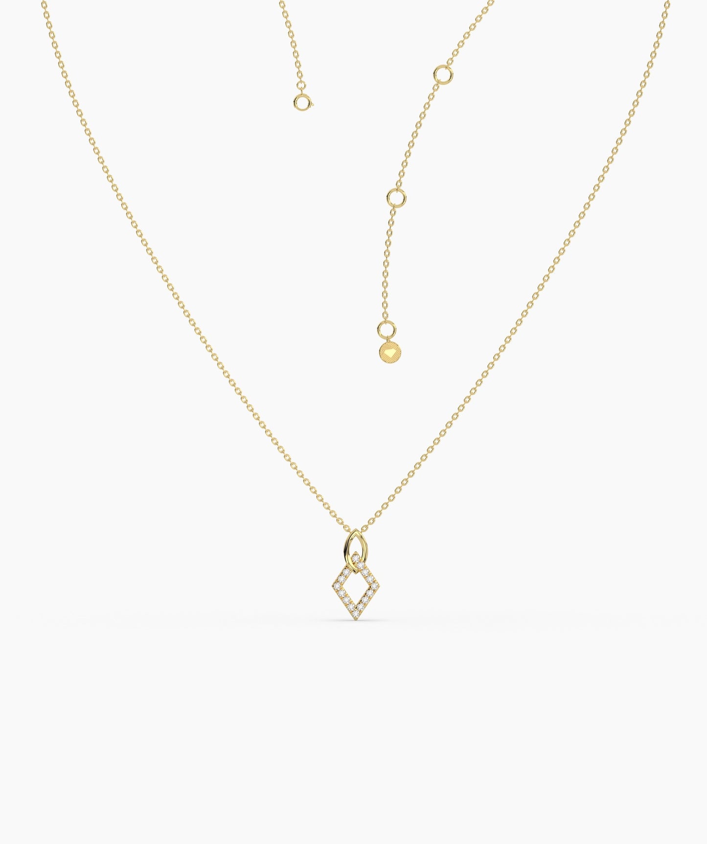 Gold & Diamond Openwork Necklace