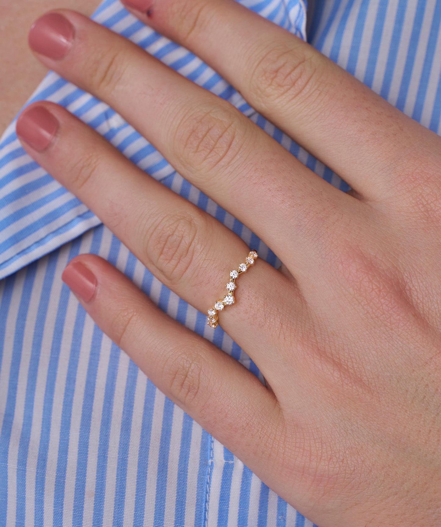 Sparkling Serenade Gold Ring