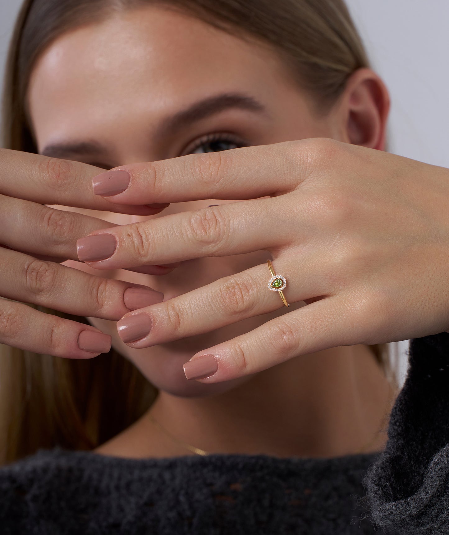 Pear Cut Halo Setting Fancy Ring