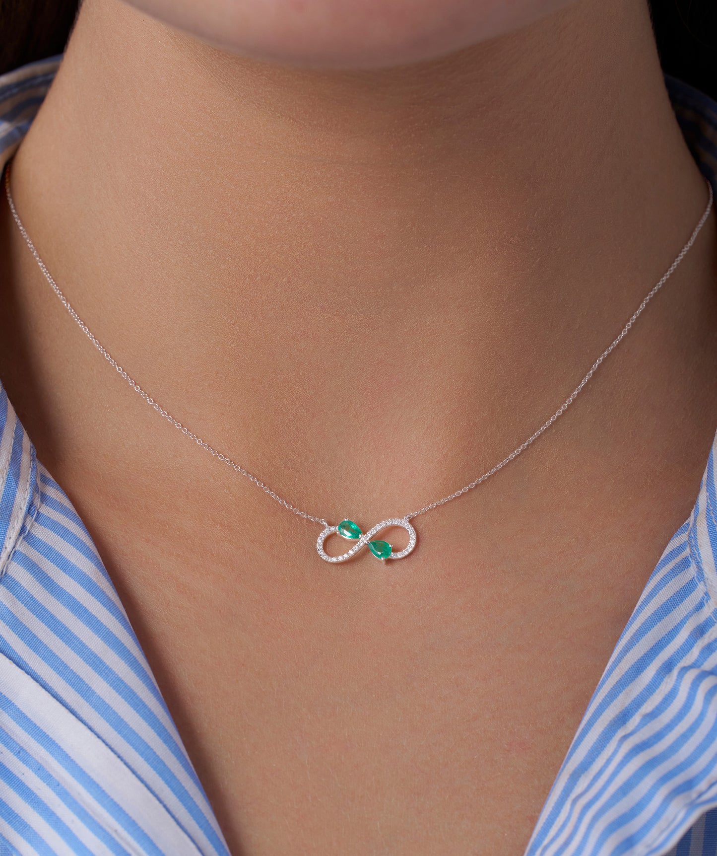 Infinity Grace Diamond Necklace