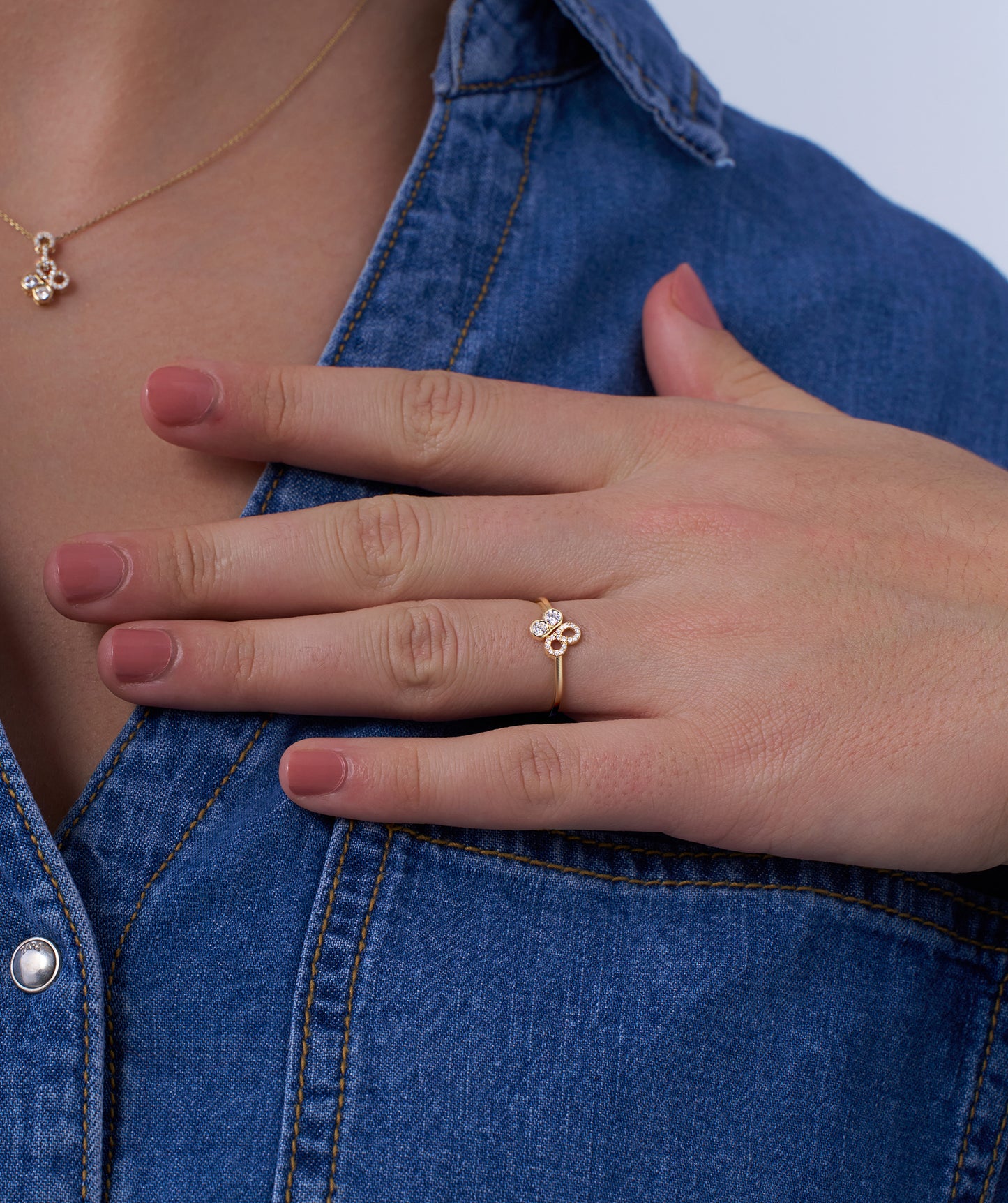 Charming Dual Orbit Diamond Ring