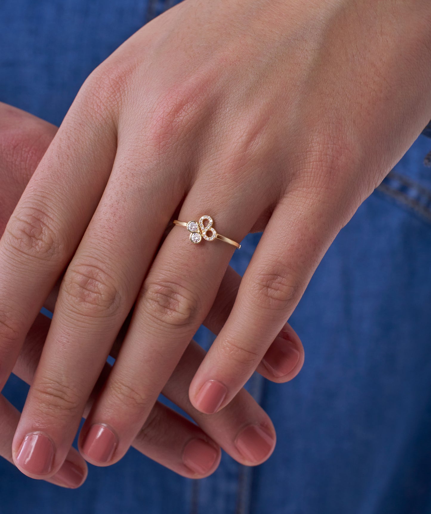 Charming Dual Orbit Diamond Ring