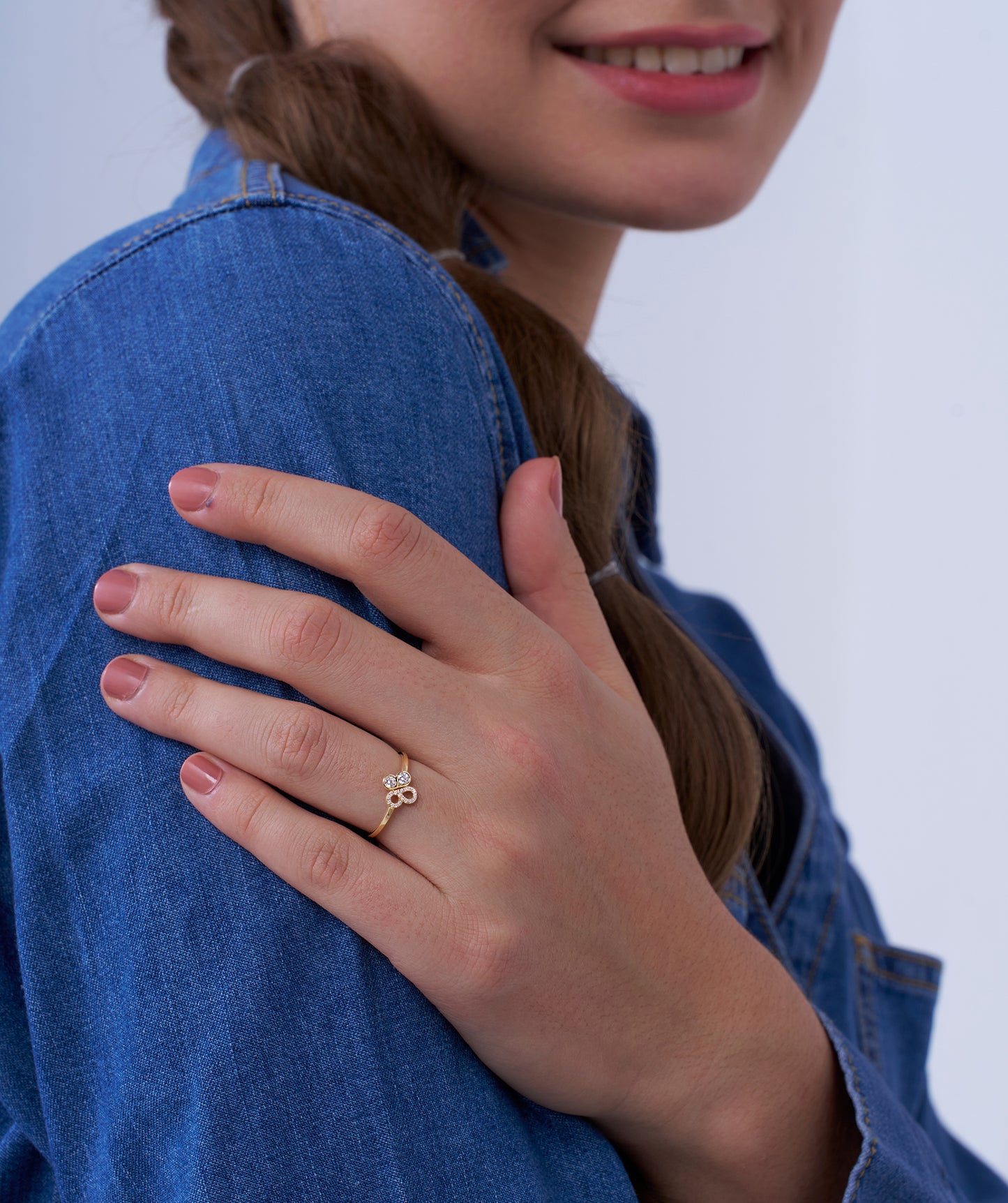 Charming Dual Orbit Diamond Ring