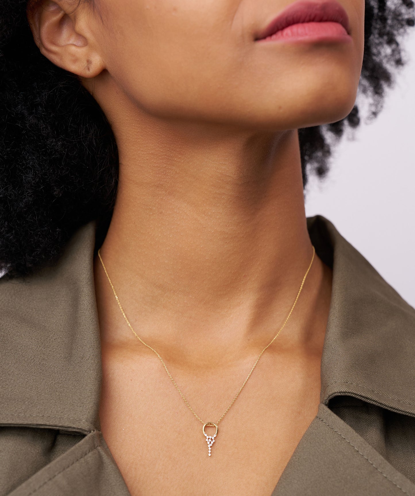 Modern Circle Drop Fine Jewelry