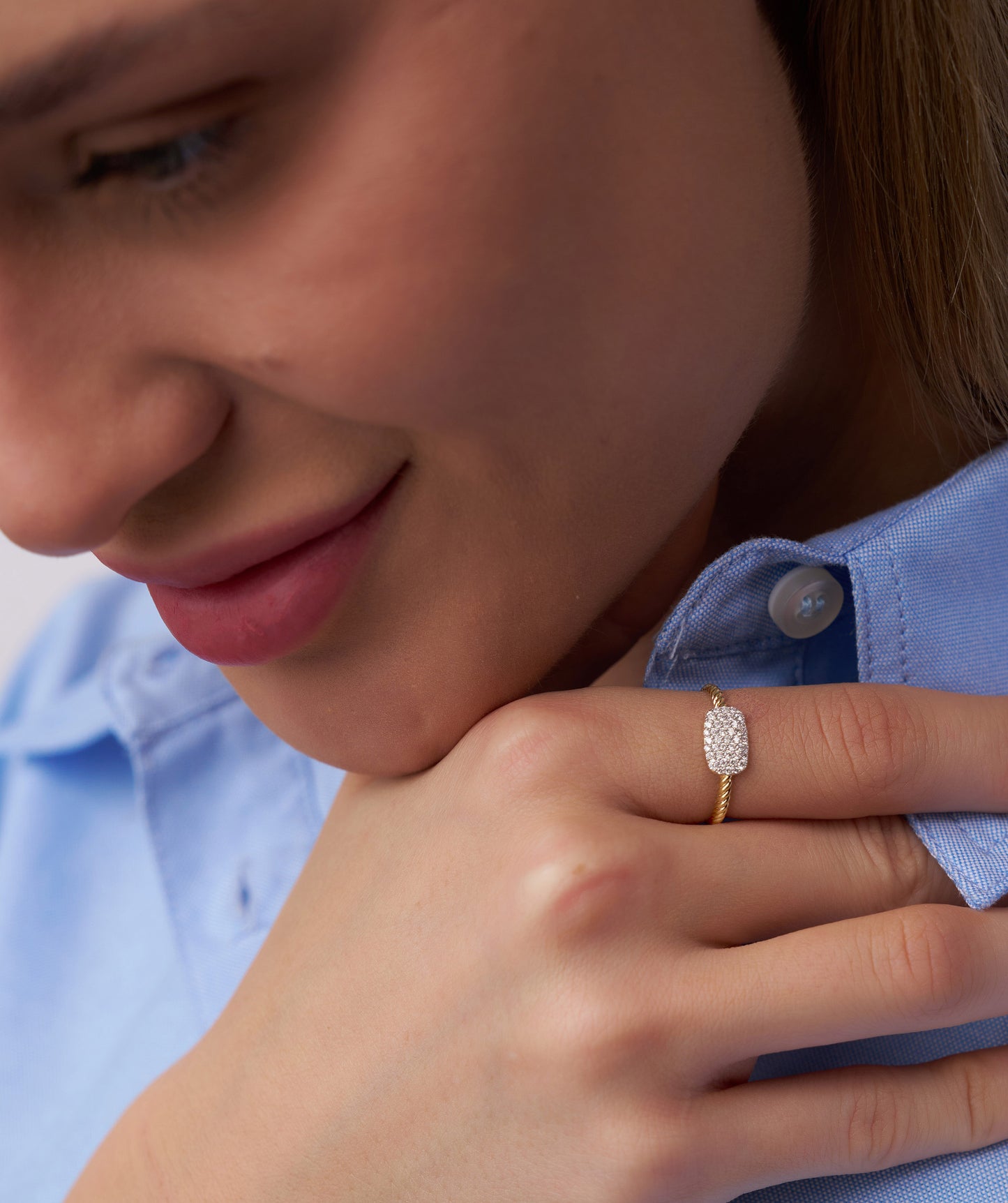 Diamond Pavé Statement Ring
