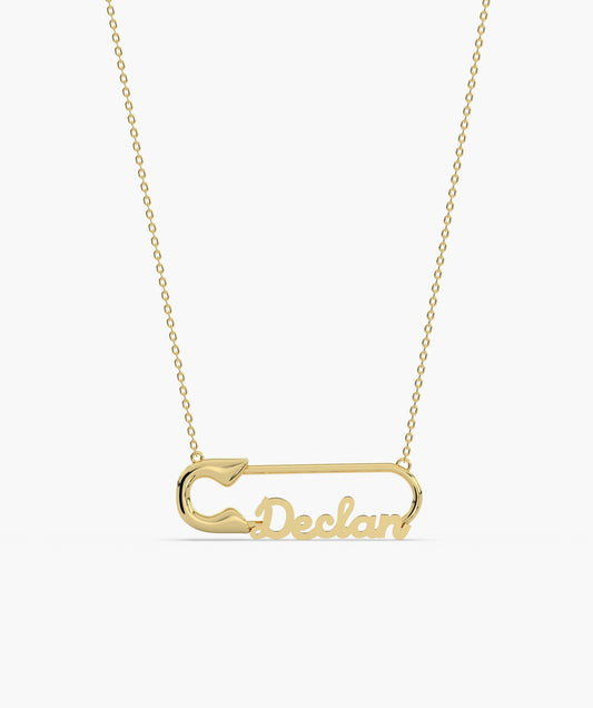 Custom Name 'Declan' Gold Bracelet