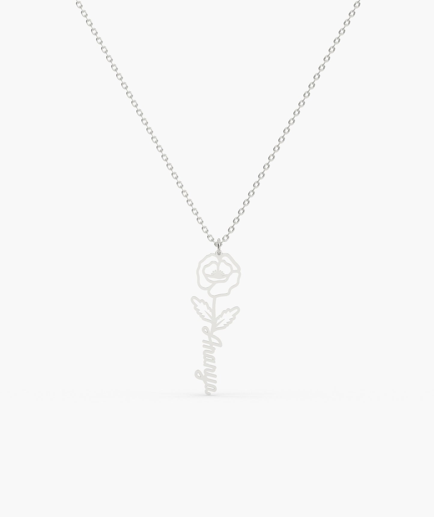 Blossoming Marilyn Name Pendant