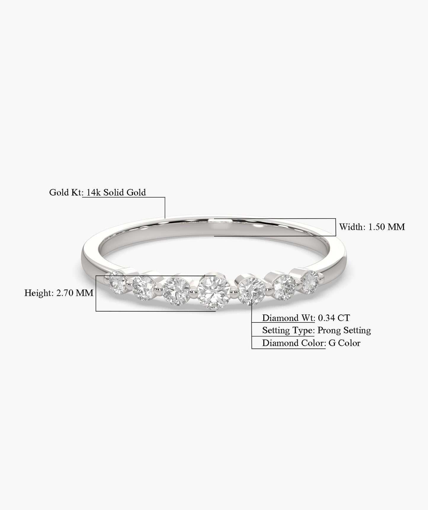 Diamond Stacking Ring