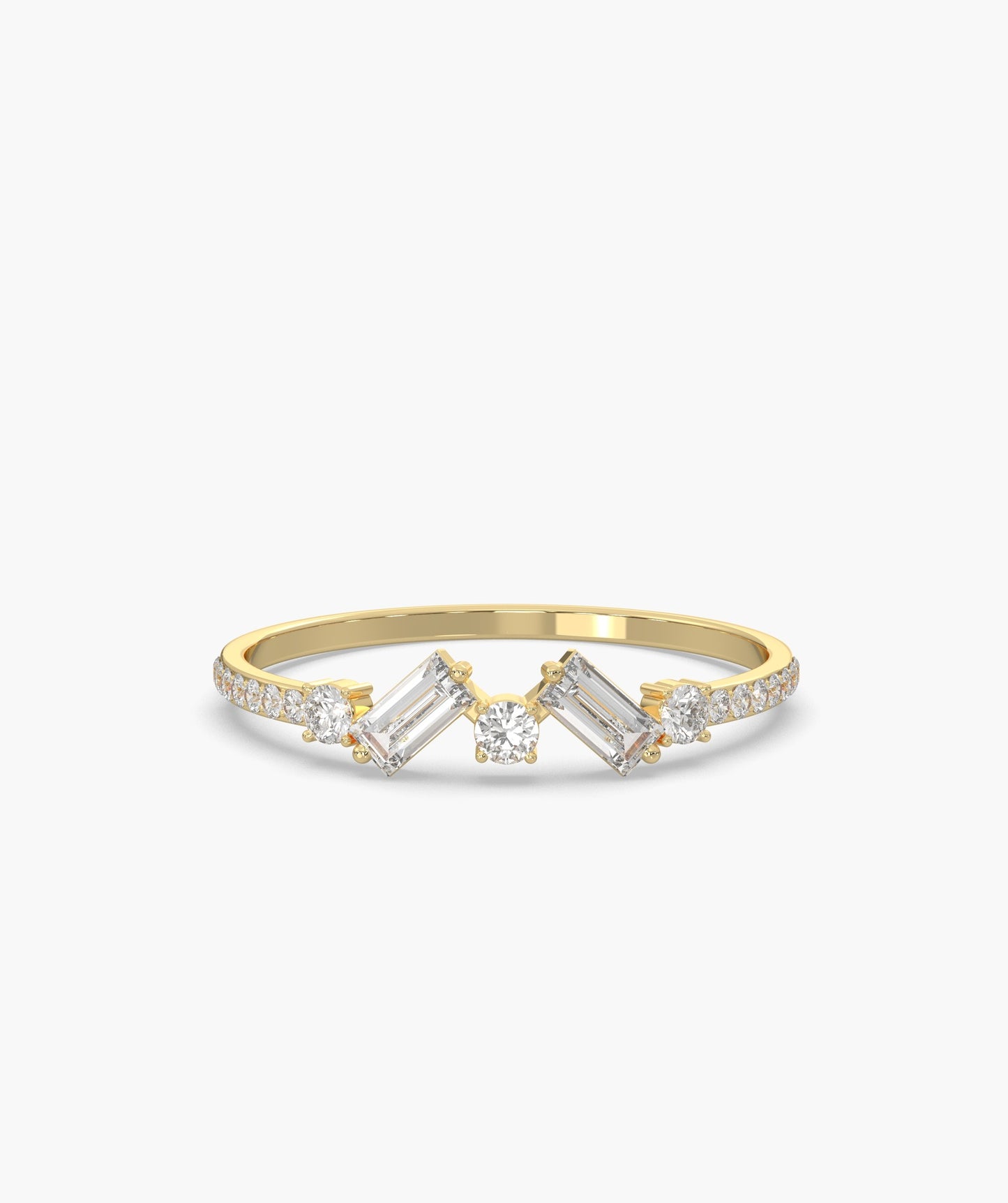 Celestial Shine Baguette Diamond Ring