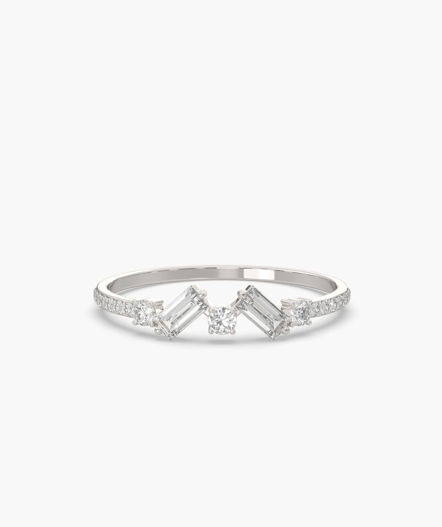 Celestial Shine Baguette Diamond Ring