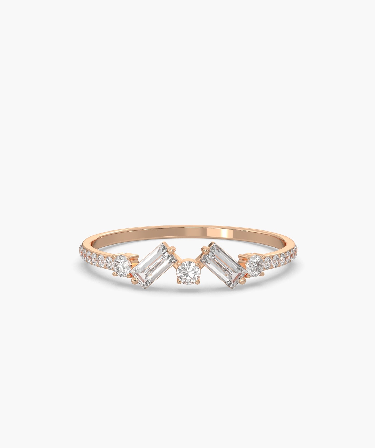 Celestial Shine Baguette Diamond Ring