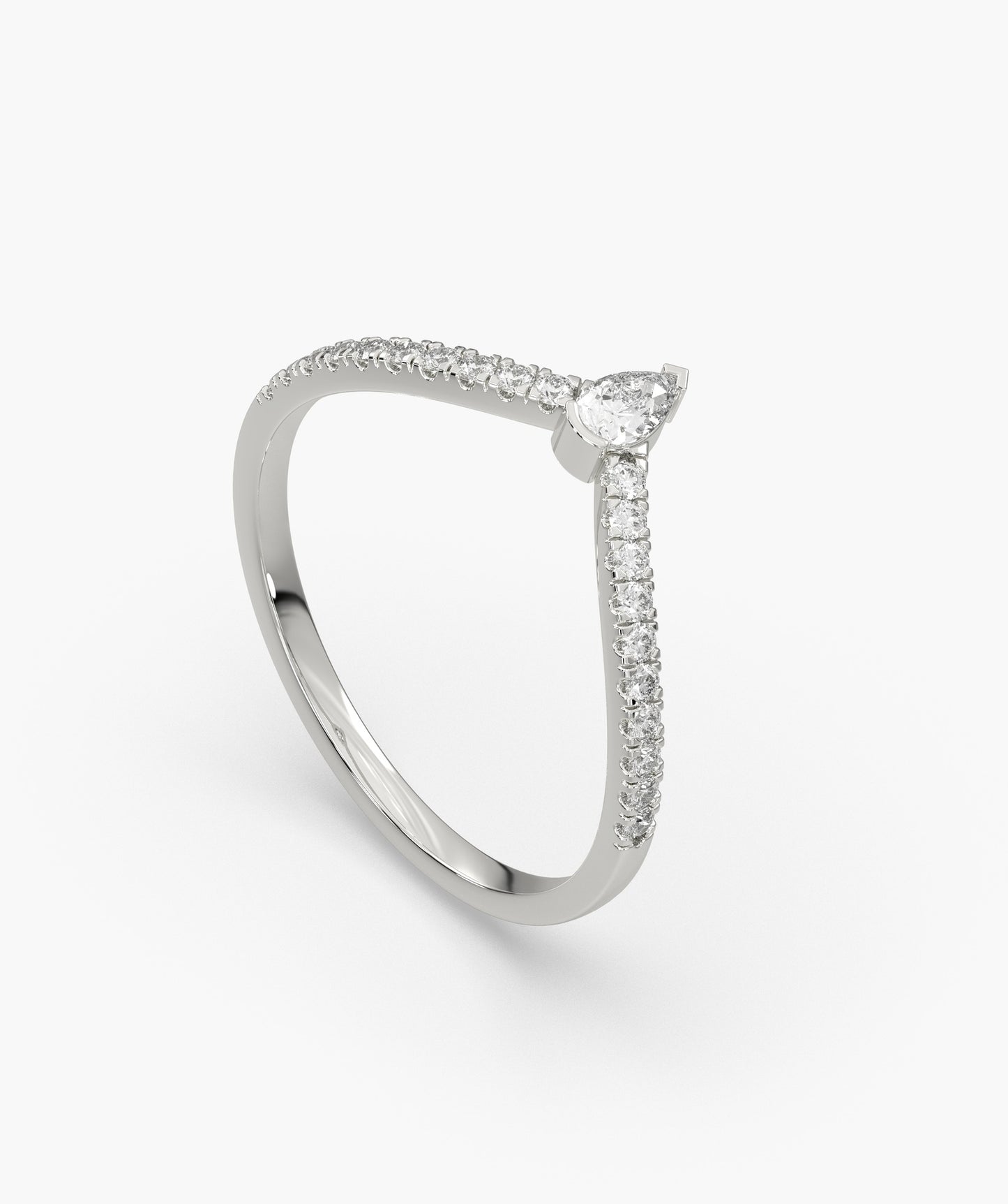 Fashionable Diamond Accent Ring