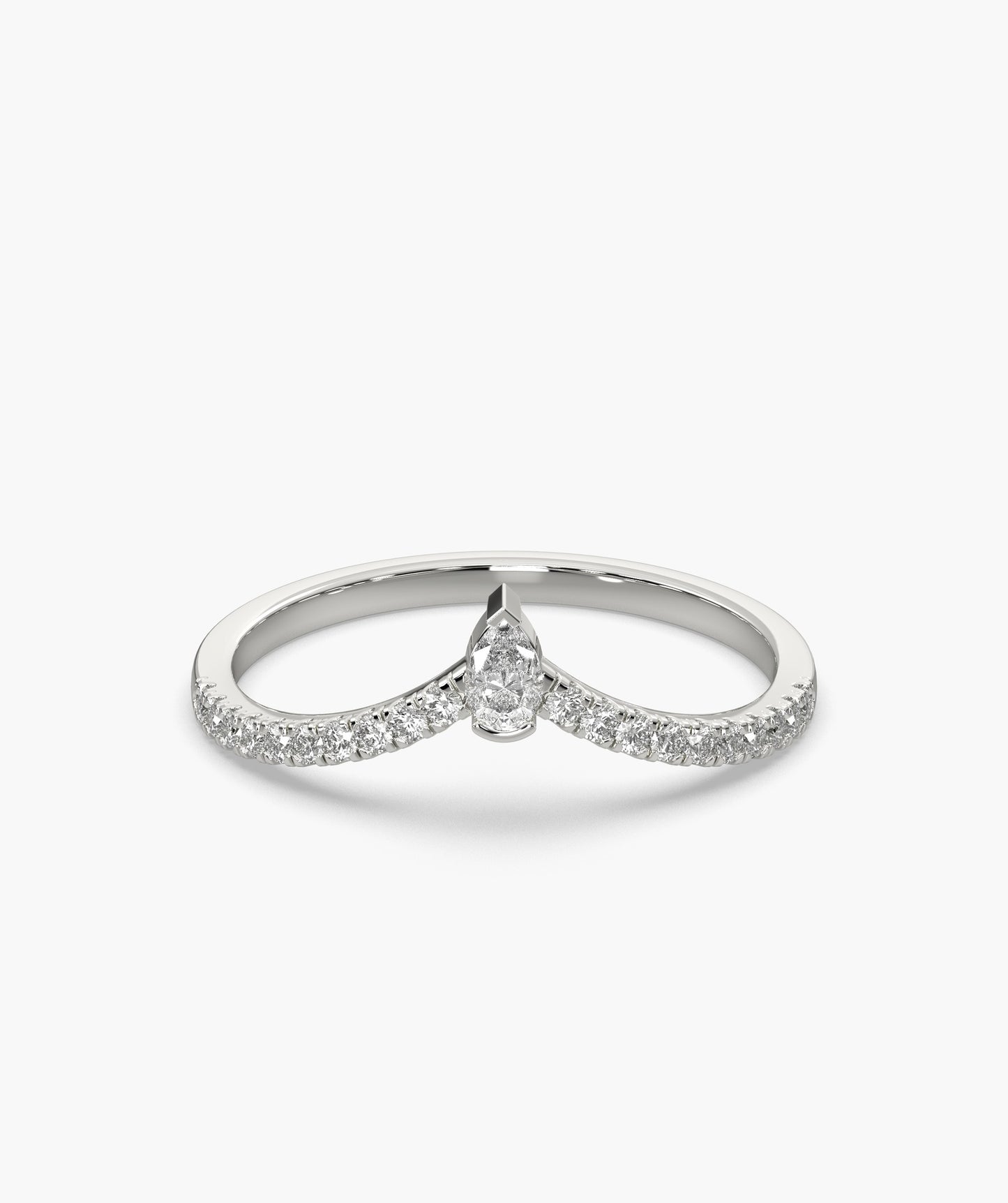 Fashionable Diamond Accent Ring