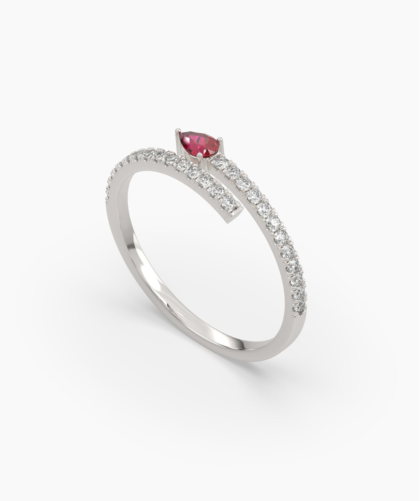 Ruby Radiance Diamond Band