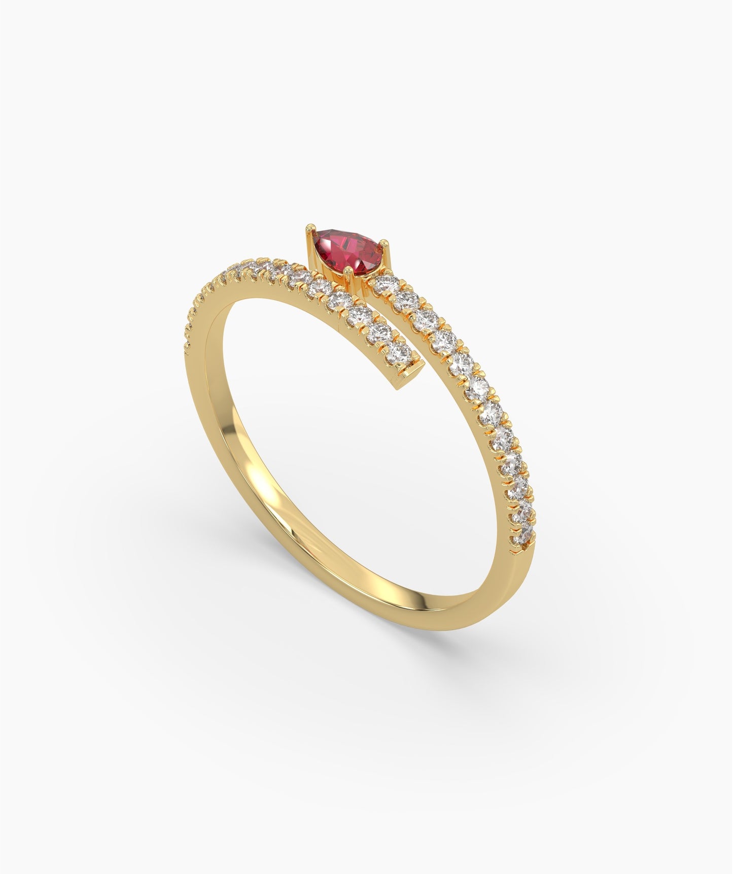 Ruby Radiance Diamond Band