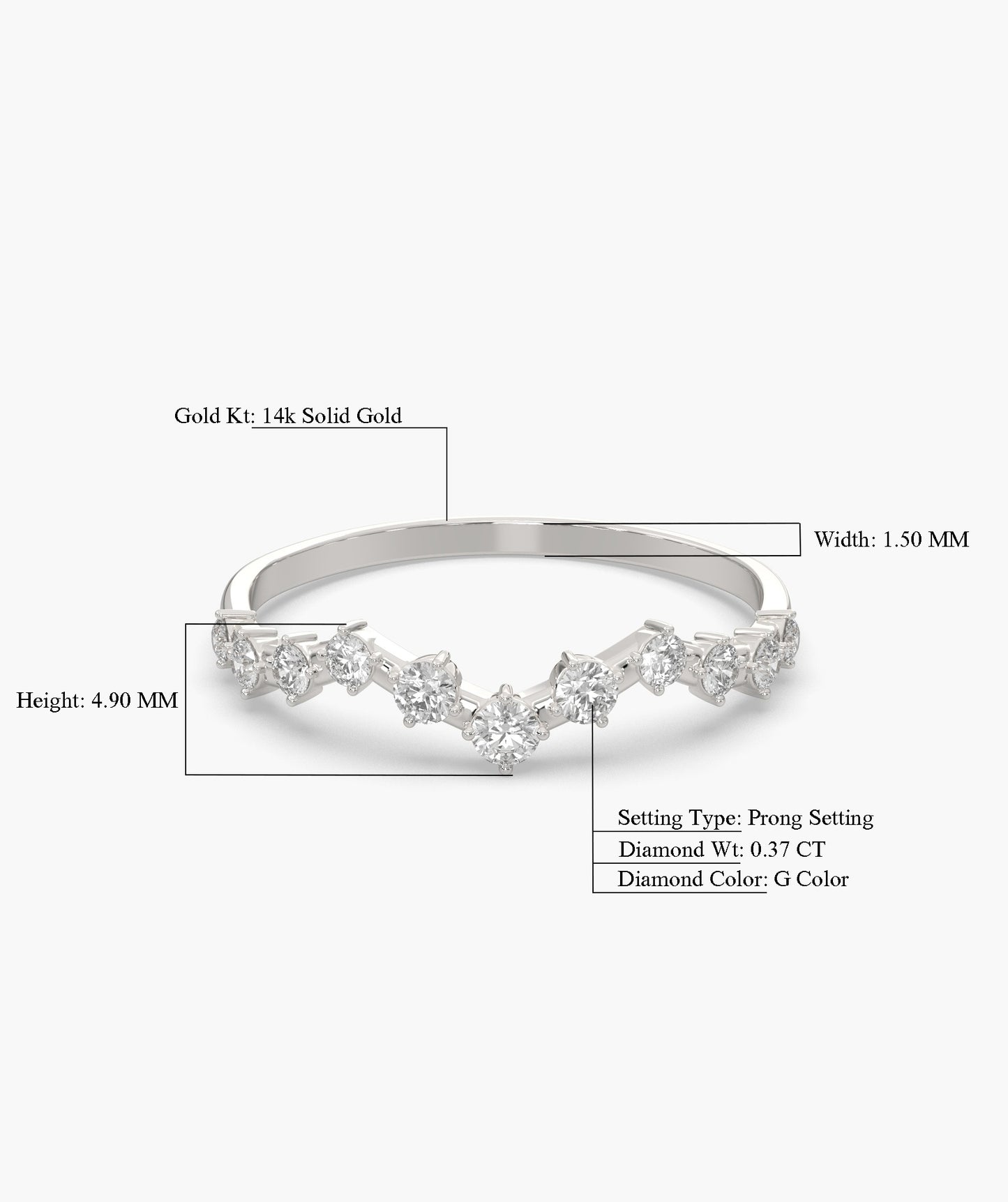 Sparkling Serenade Gold Ring