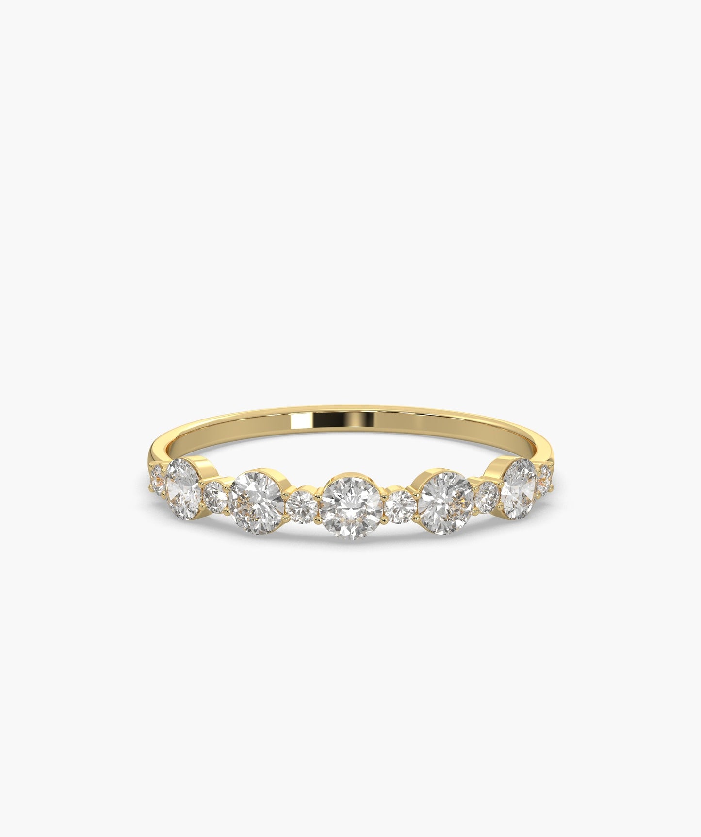 Precious Diamonds Gold Band