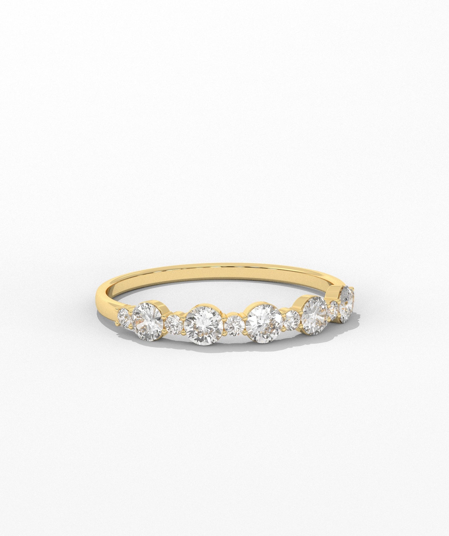 Precious Diamonds Gold Band