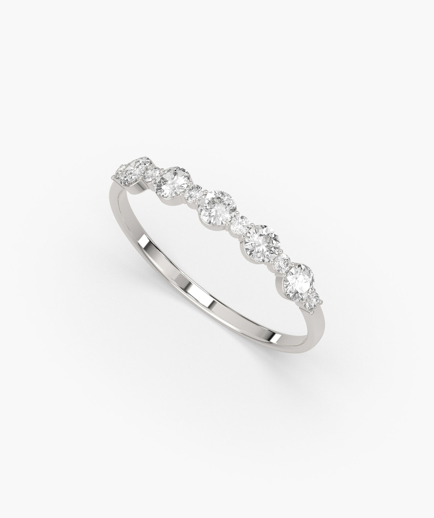 Precious Diamonds Gold Band