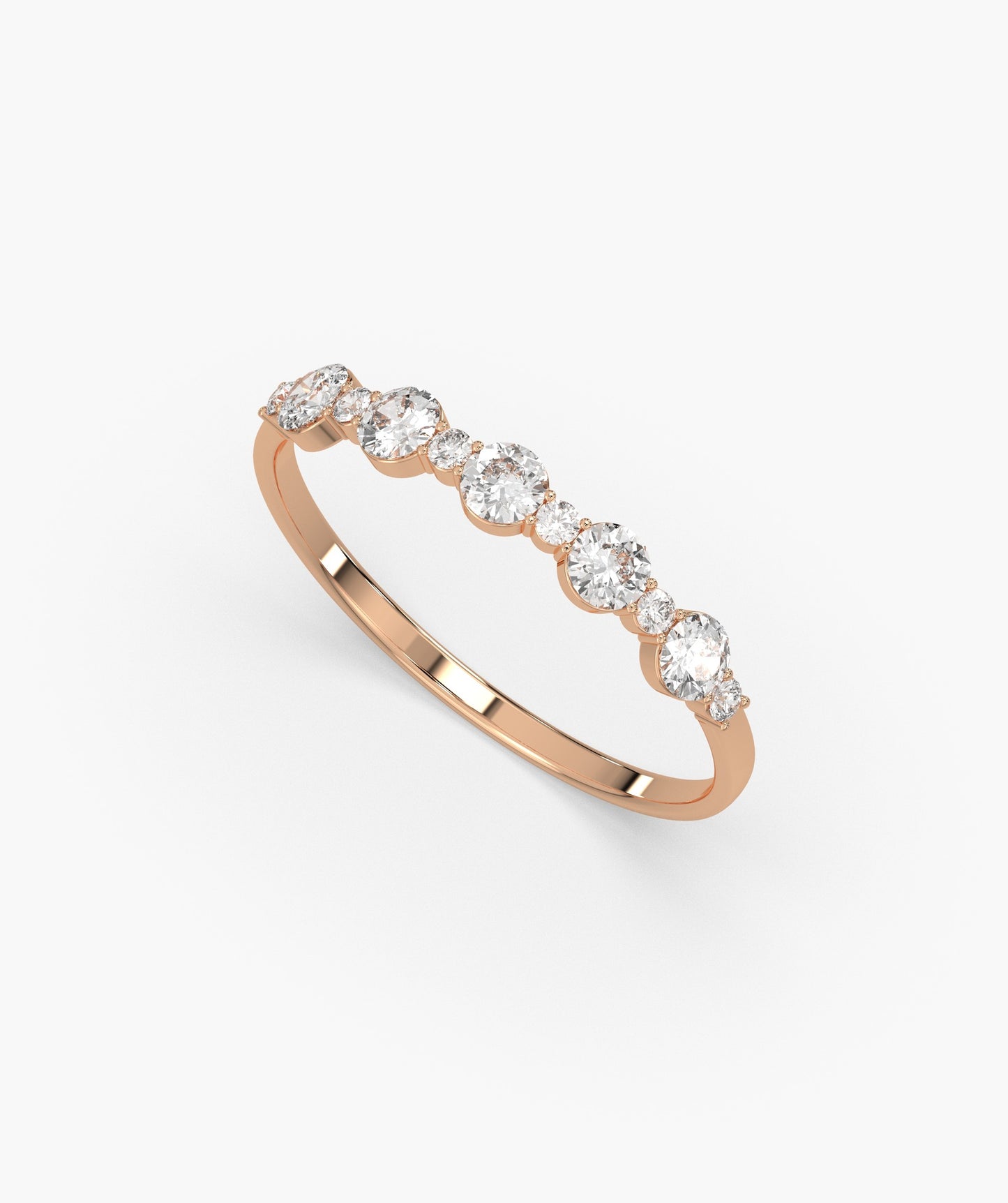 Precious Diamonds Gold Band