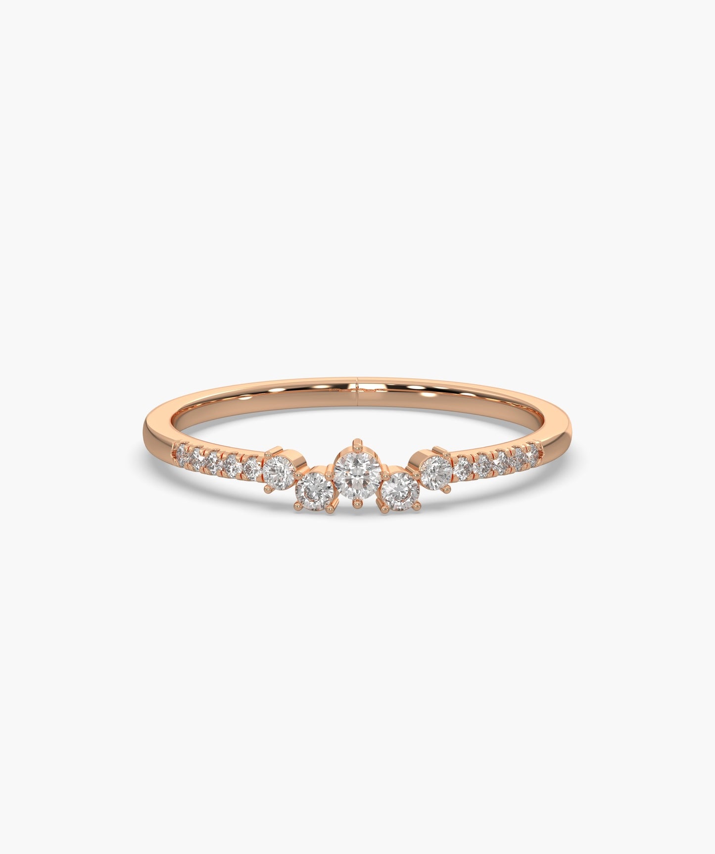 Tapered Diamond Band