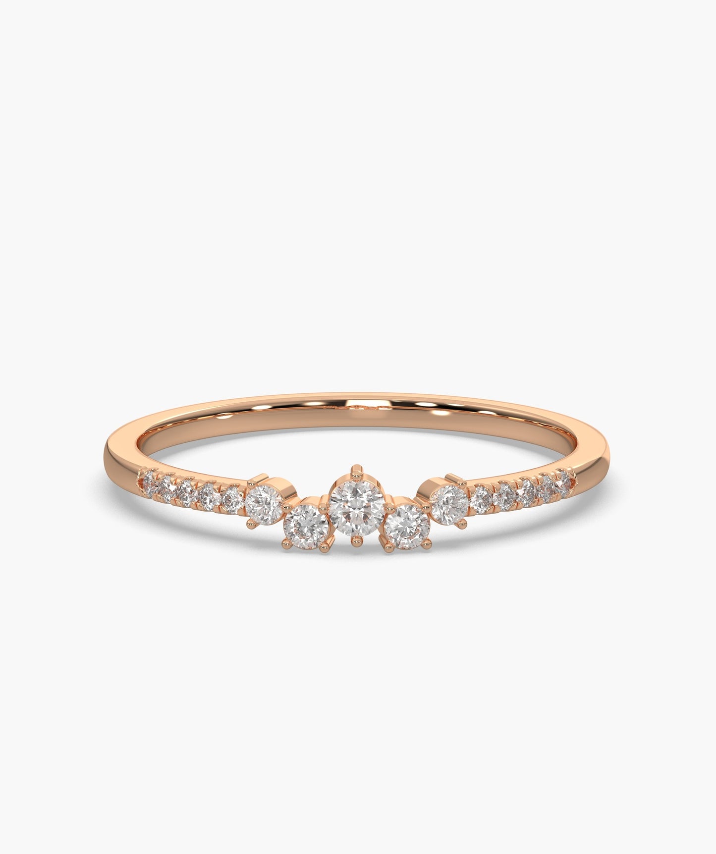 Tapered Diamond Band