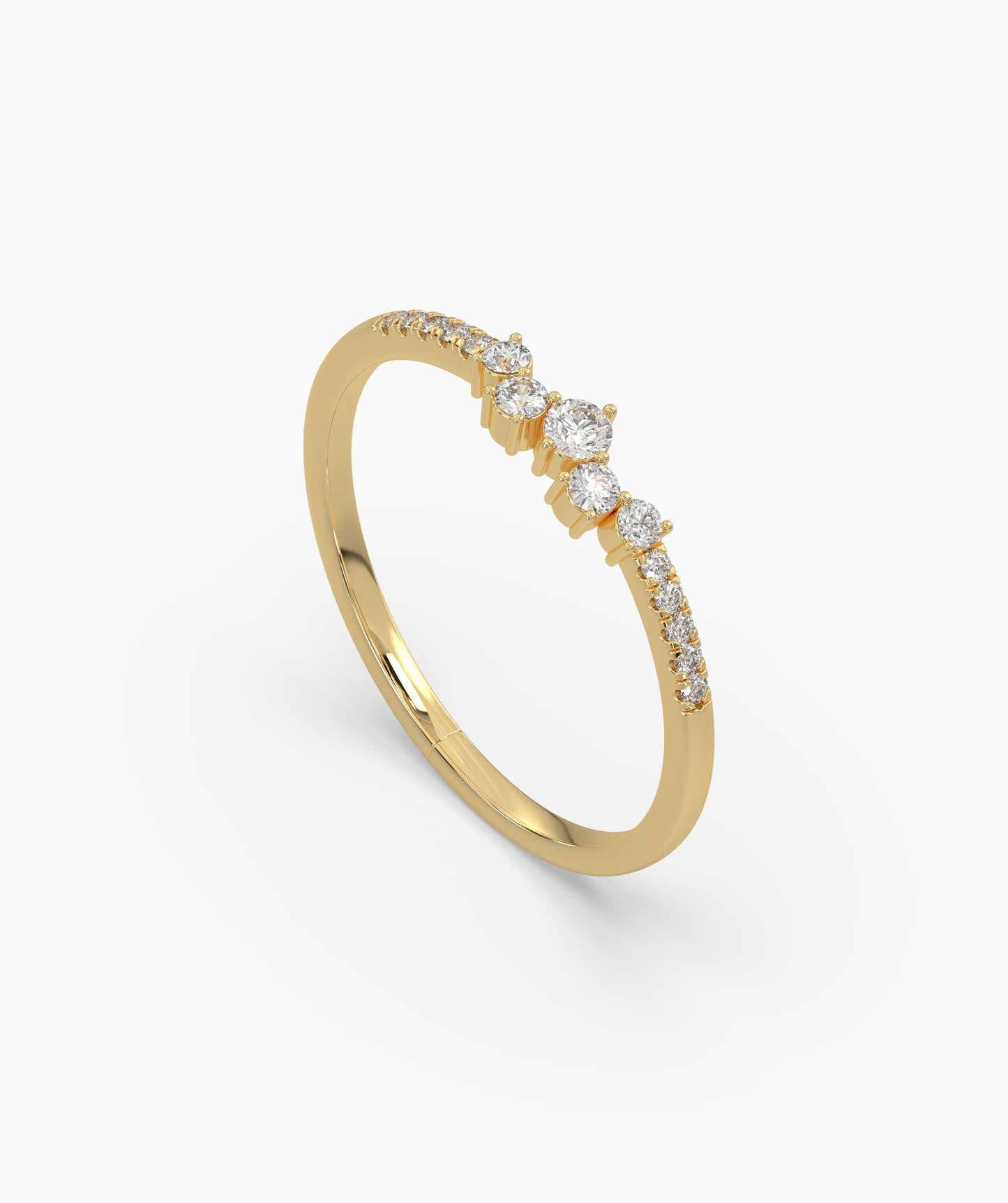 Tapered Diamond Band
