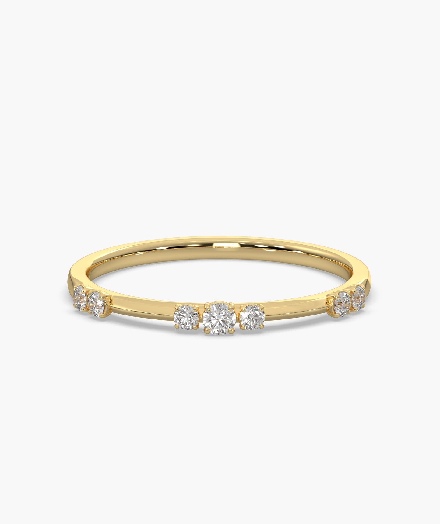 Classic Elegance Diamond Stack Ring