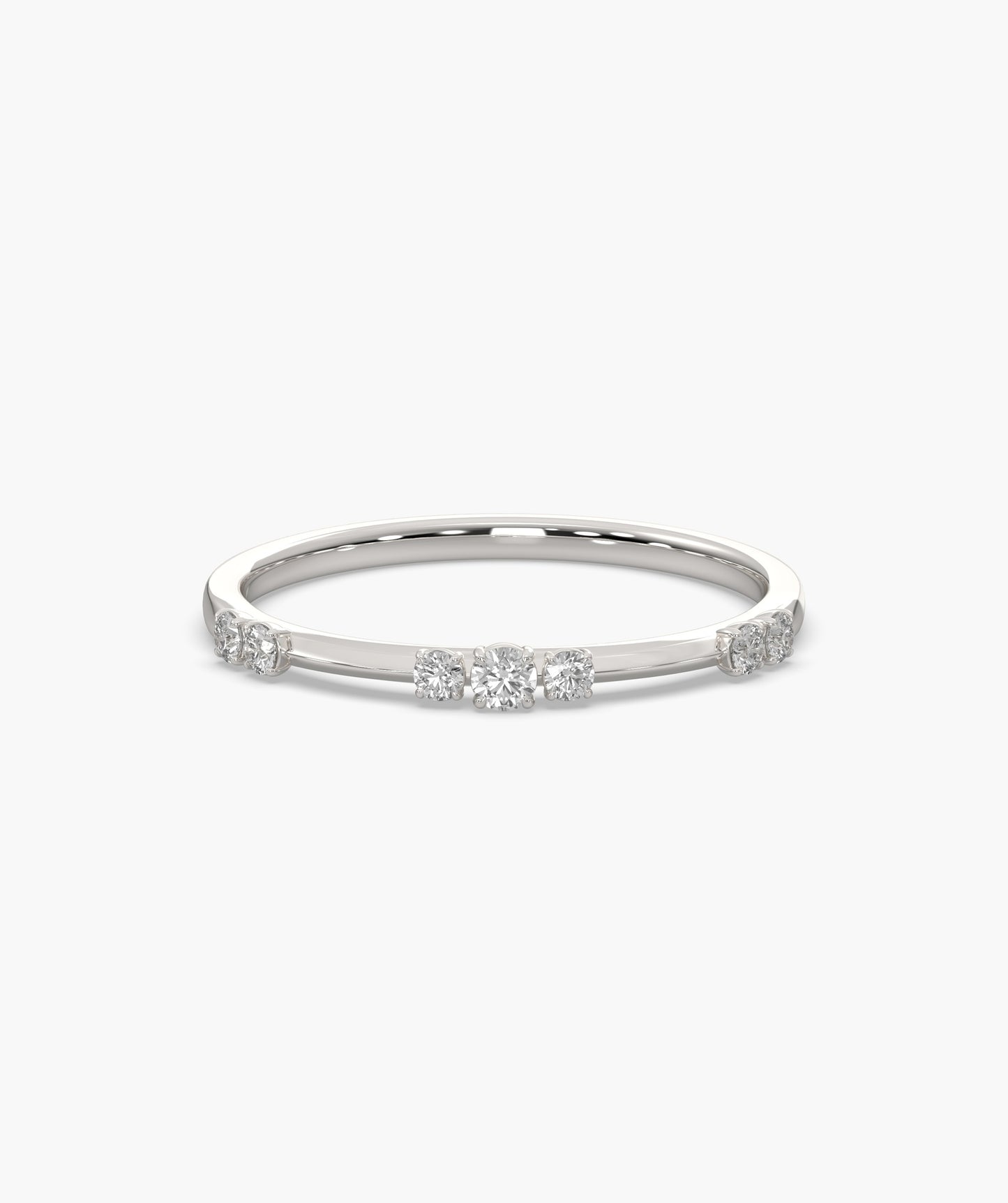 Classic Elegance Diamond Stack Ring