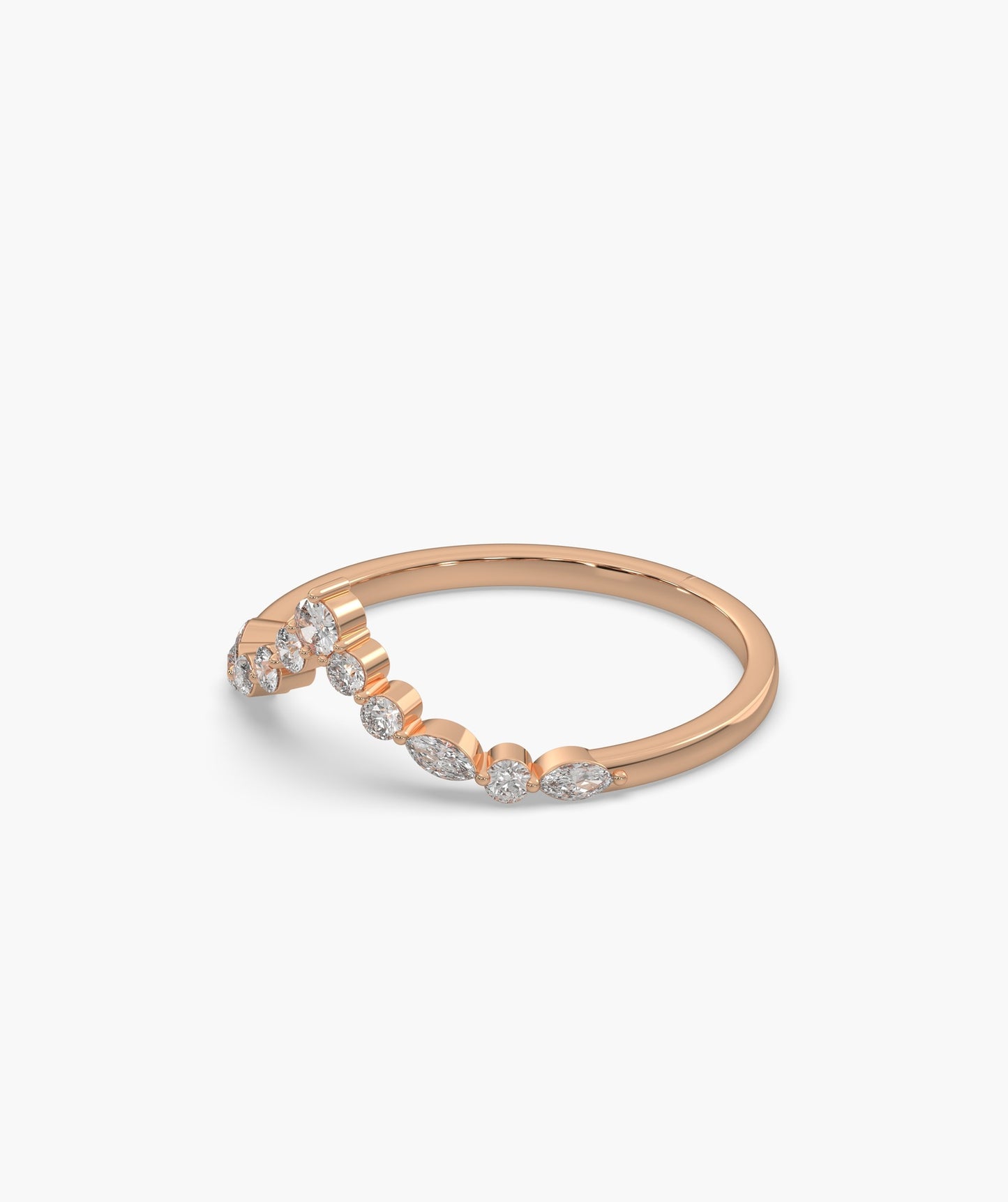 Diamond Chevron Ring
