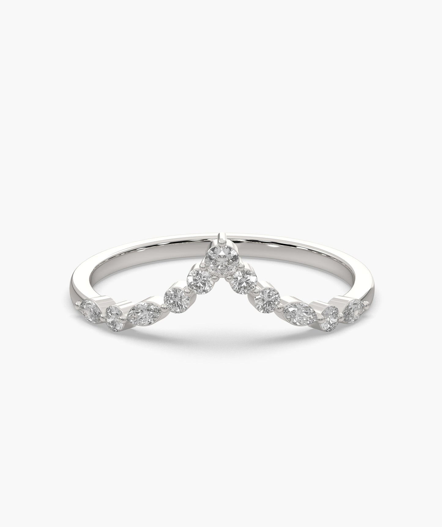 Diamond Chevron Ring