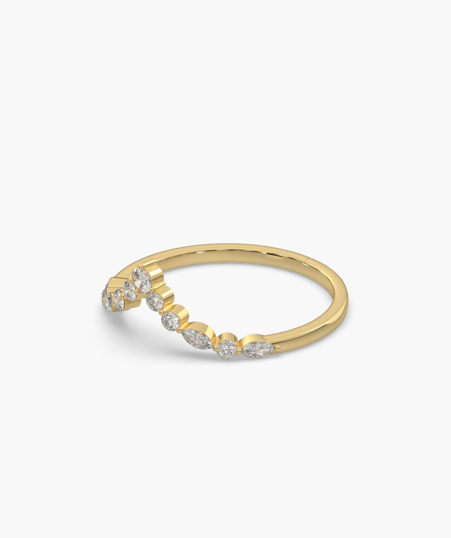 Diamond Chevron Ring