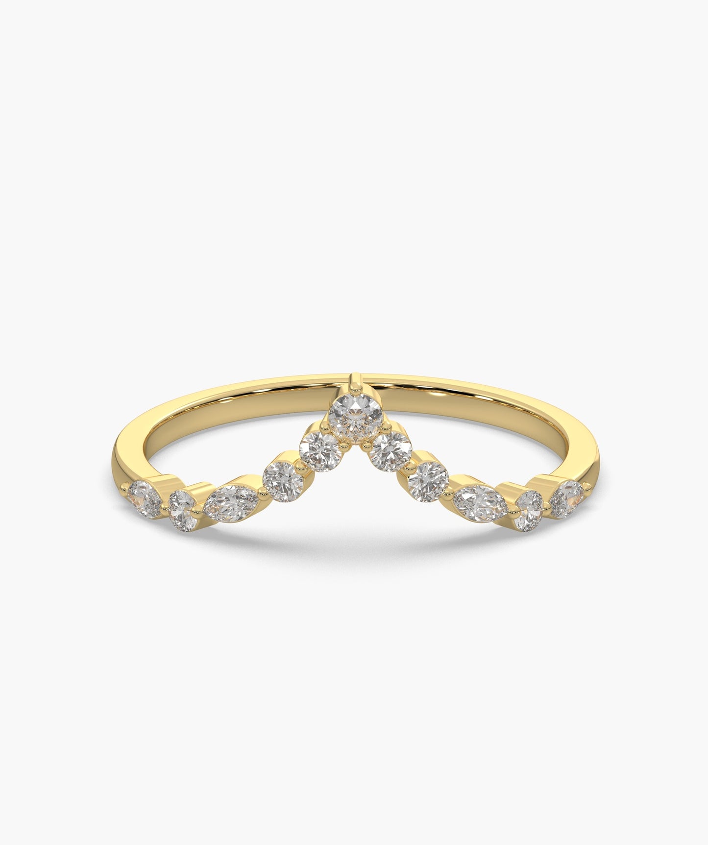 Diamond Chevron Ring