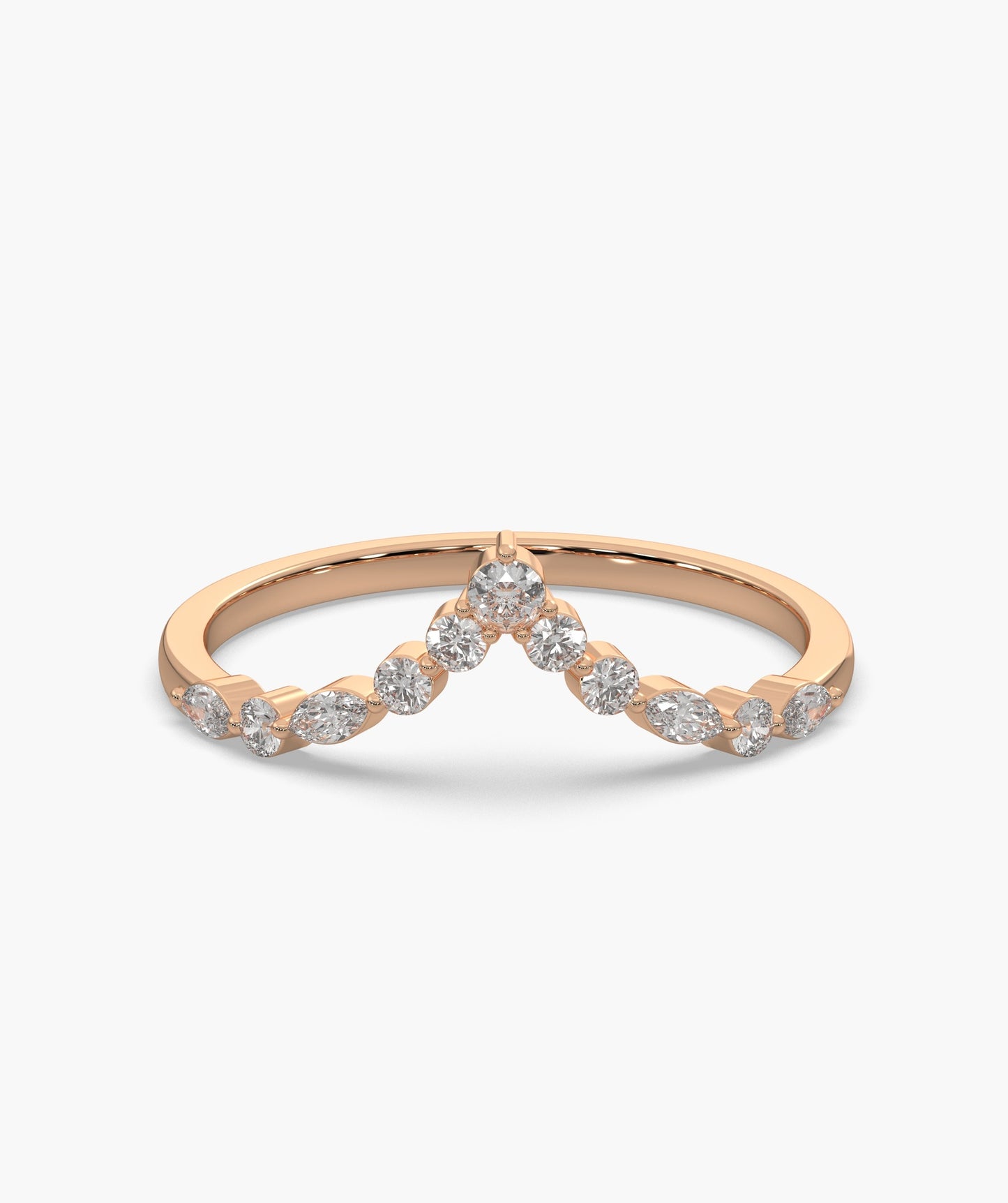 Diamond Chevron Ring