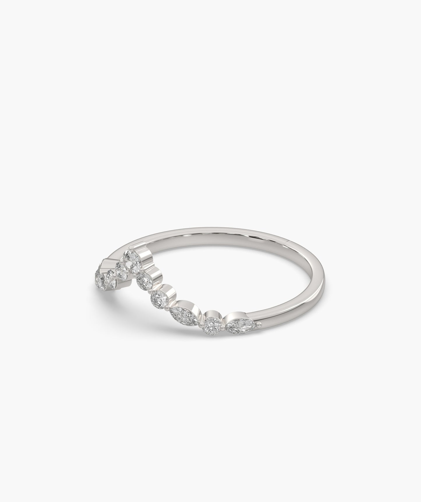 Diamond Chevron Ring