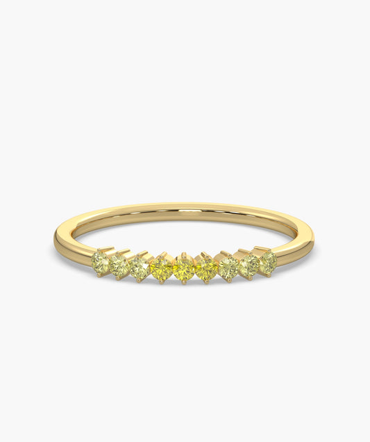 Yellow Sapphire Gradient Band