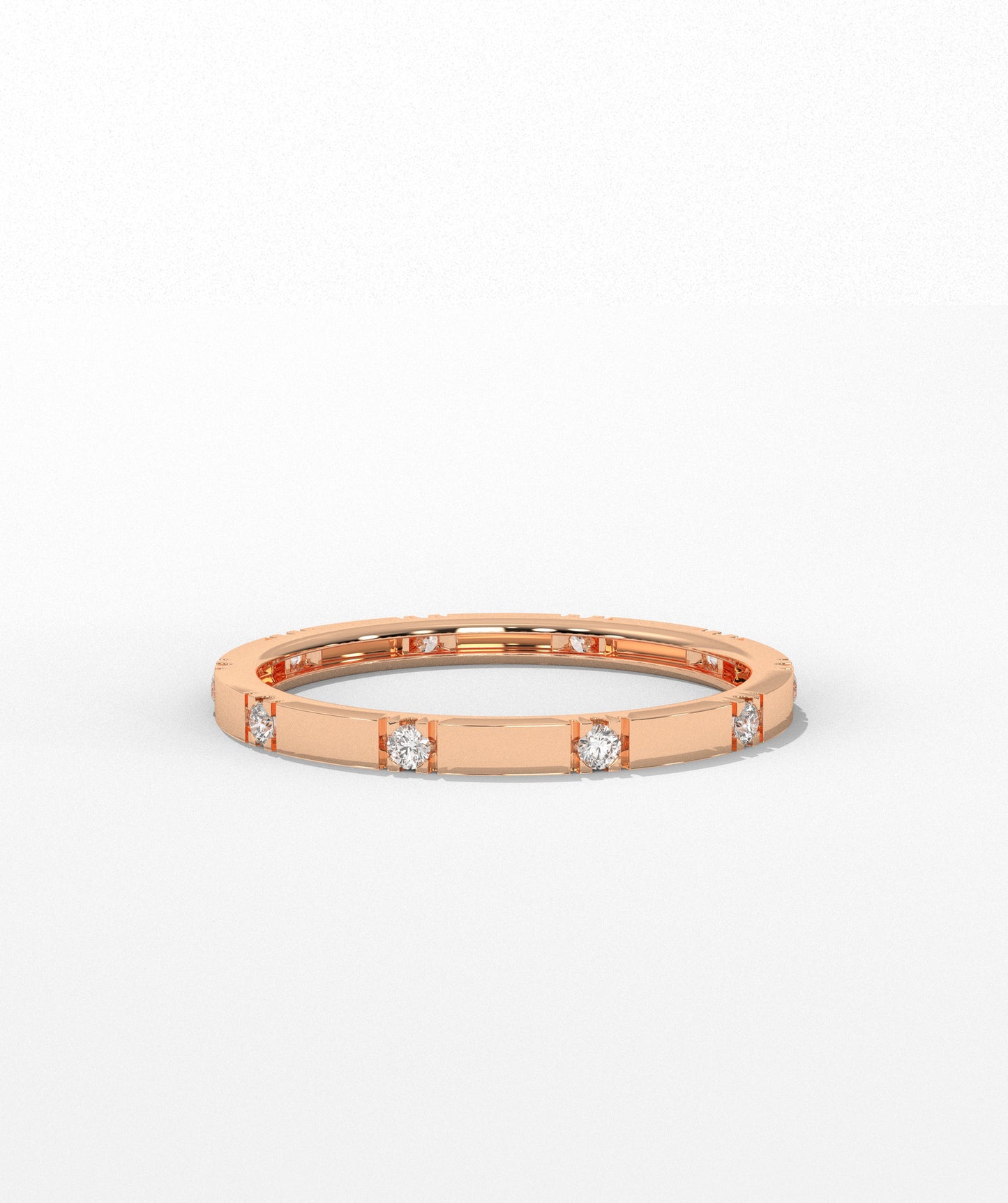 Gold & Diamond Stacking Ring