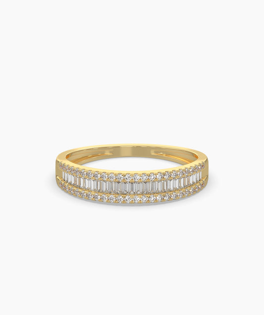 Multi-Row Diamond Band
