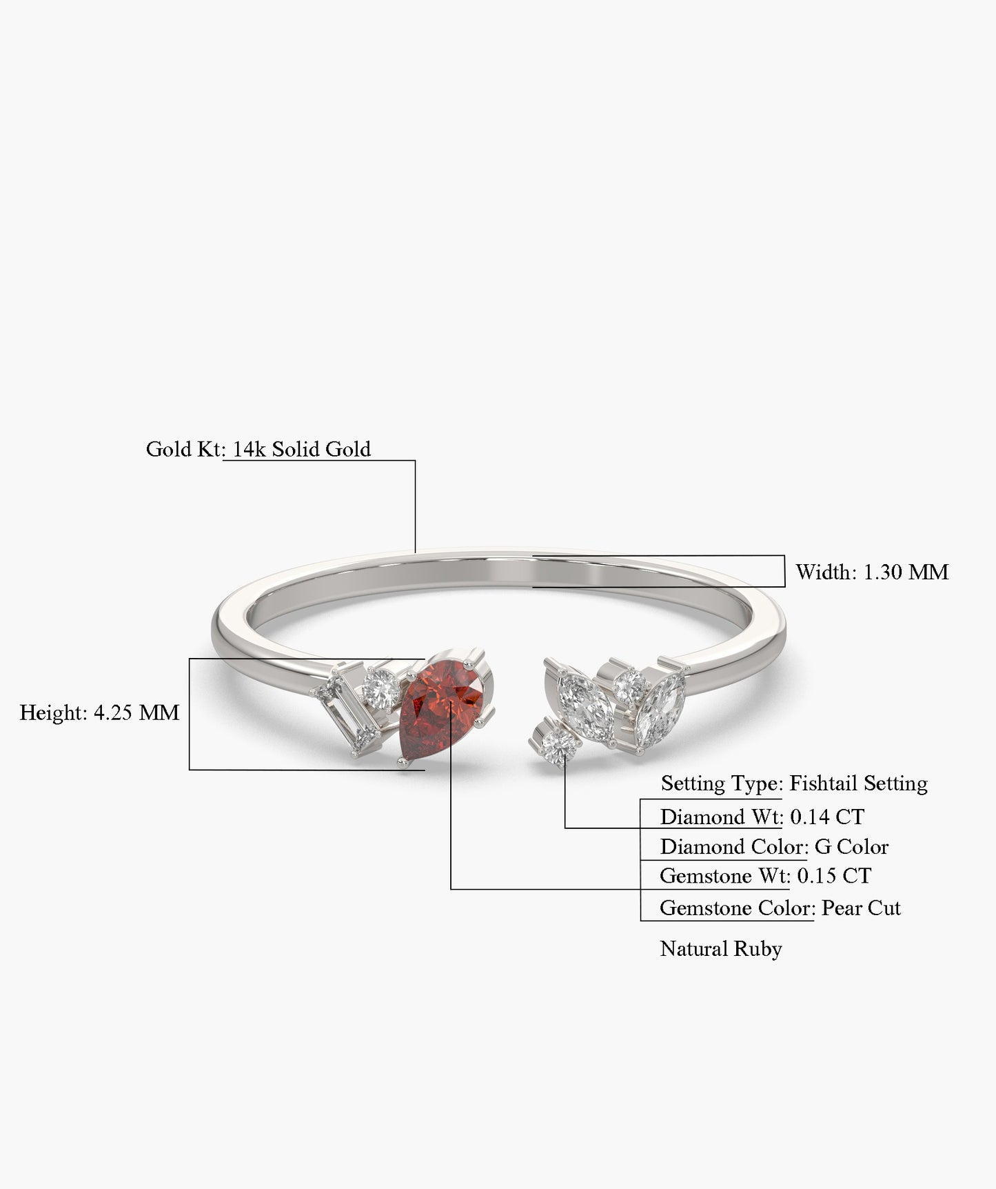 Heart-Cut Garnet & Diamond Cluster Ring