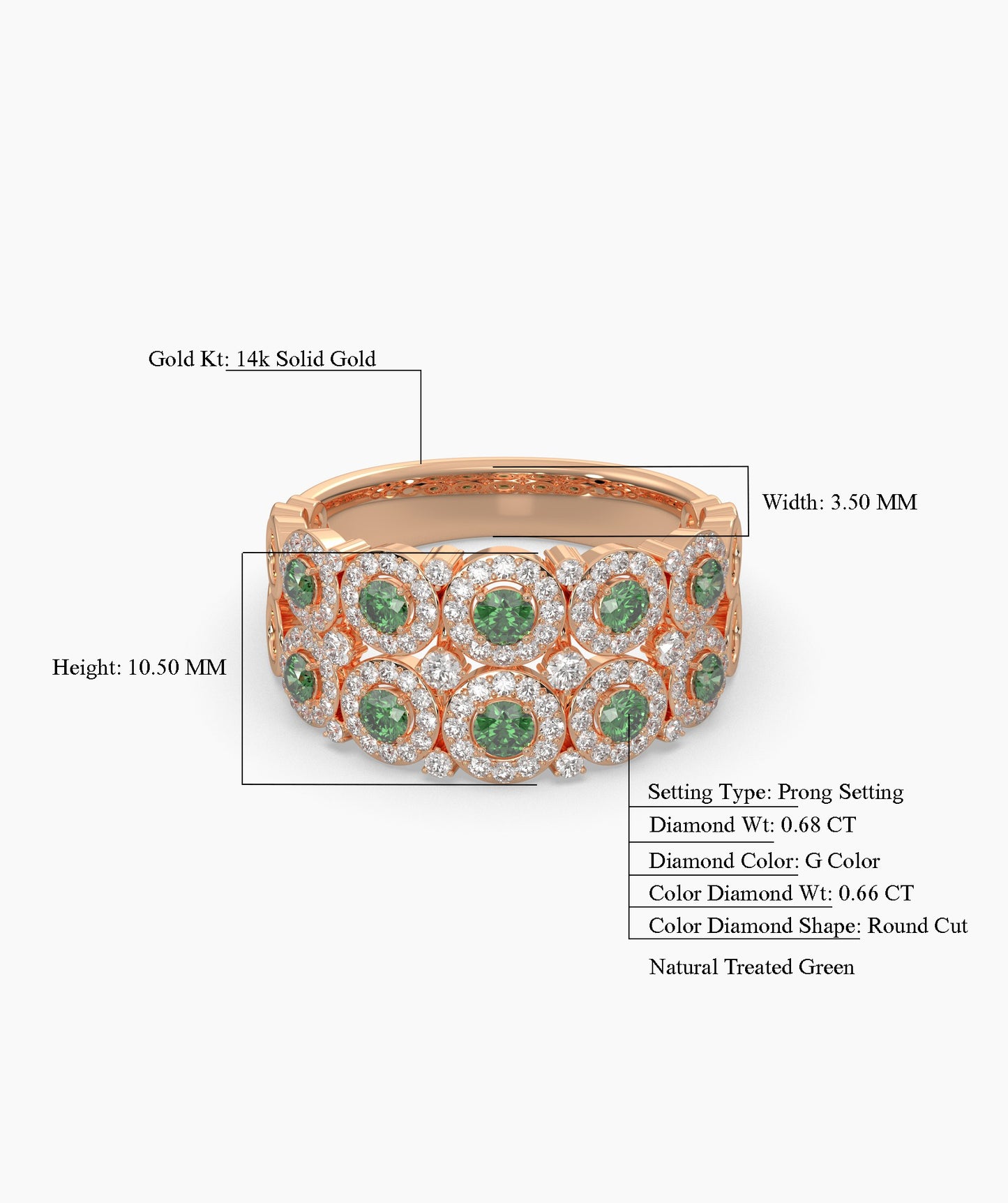 Majestic Bloom 14K Gold Ring