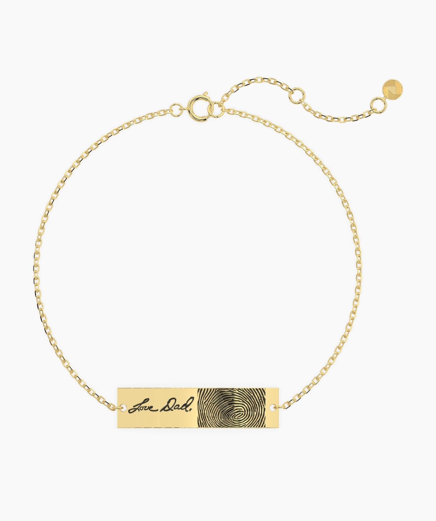 Custom Fingerprint Engraved Bracelet