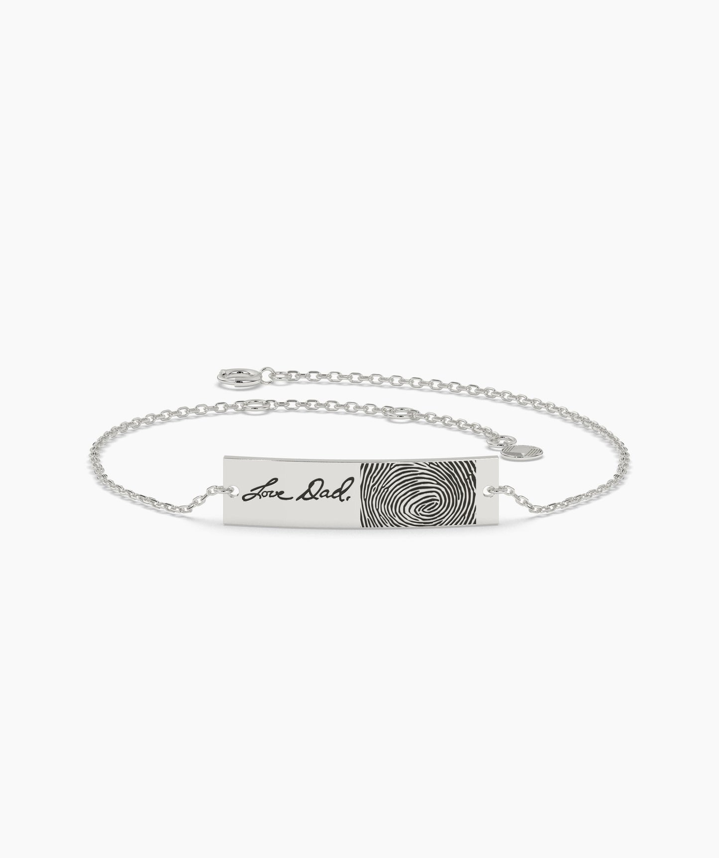 Custom Fingerprint Engraved Bracelet