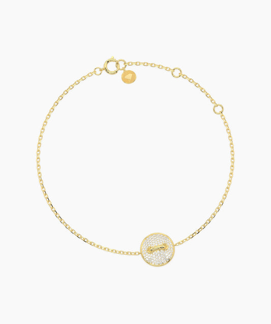 Diamond Pave Gold Bracelet