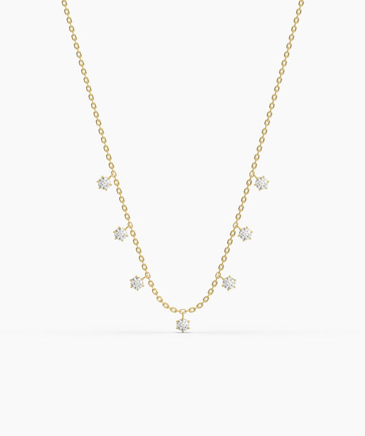 14K Solid Gold Set Necklace