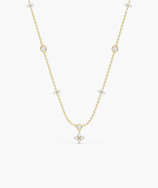 14K Gold Twinkling Starlight Necklace