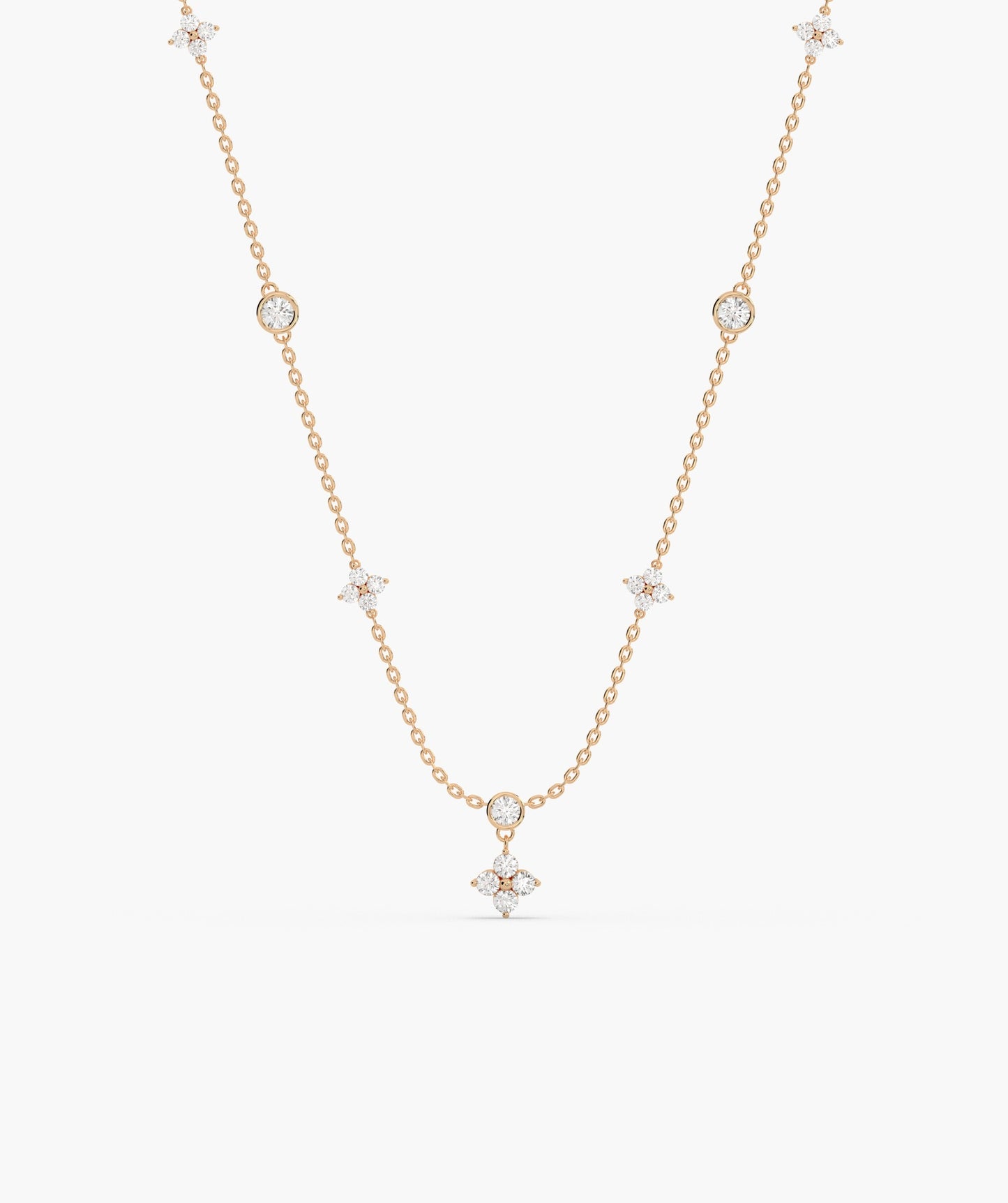 14K Gold Twinkling Starlight Necklace