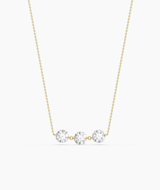 Dainty 14K Gold Trio Necklace